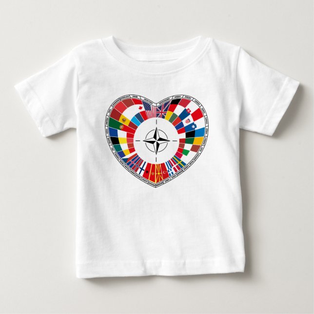 Älska NATO-länder, med NATO T Shirt (Framsida)