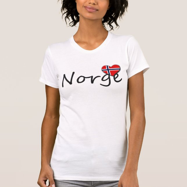 Älska Norge T-shirt (Framsida)