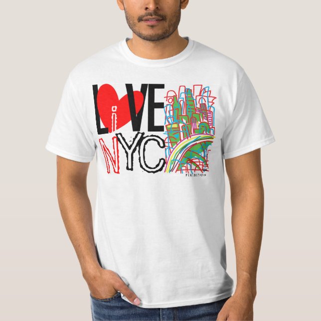 Älska NYC & bo i NYC-T-tröja 2A Tröja (Framsida)