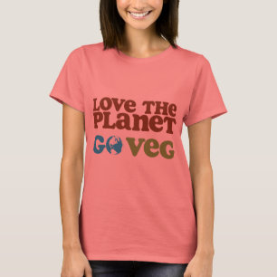 Älska planet går Veg Tee