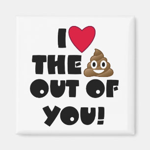 Älska poopen Emoji Magnet
