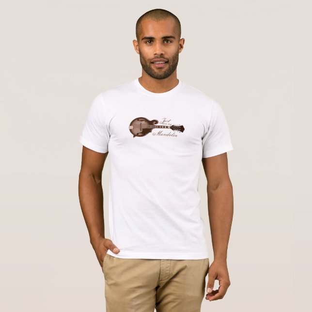 Älska precis min mandolin tee shirt (Hel framsida)