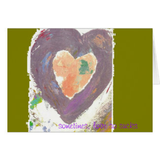 älska så suger, ibland hälsningskort