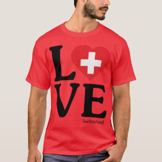 Älska Schweiz roligt T Shirt