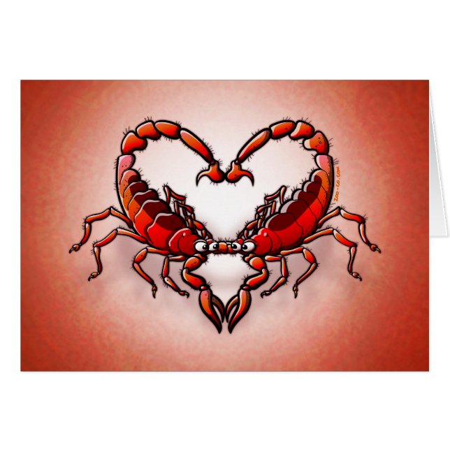 Älska Scorpions Hälsningskort (Framsidan Horizontal)