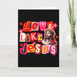 Älska som Jesus Gud Religiös Kristna Alla hjärtans Kort