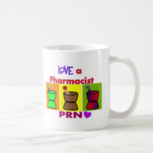Älska T-tröja & gåvor för Pharmacist en PRN Kaffemugg