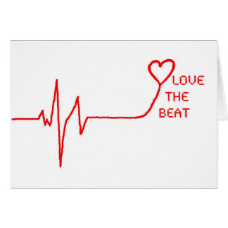 Älska takten hälsningskort