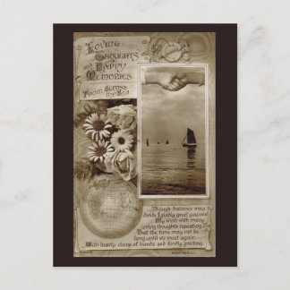 Älska tankar vykort