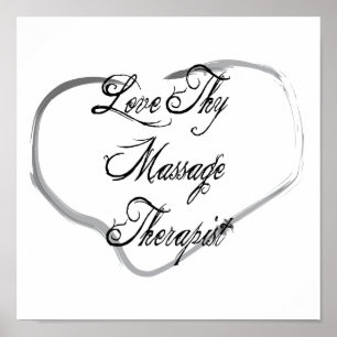 Älska Thy massageterapeut Poster