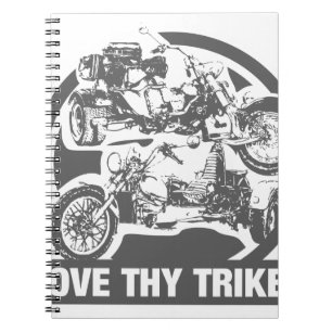 älska thy trike - motorcykel anteckningsbok