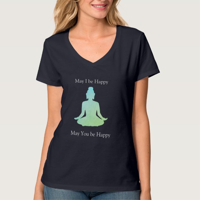 Älska vänligheten Buddha T Shirt (Framsida)