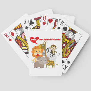 Älska våra djura vänner spel kort