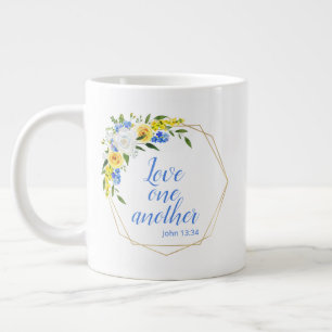 Älska Varandra Blommor Jumbo Mugg