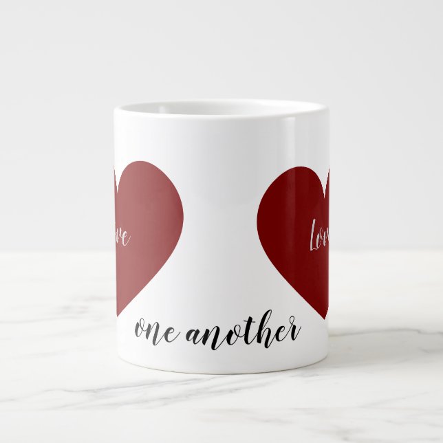 älska varandra jumbo mugg (Framsidan)