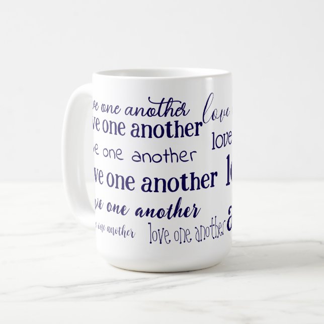 Älska varandra  kaffemugg (Framsida vänster)