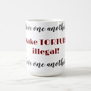 Älska varandra kaffemugg