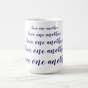 Älska varandra kaffemugg