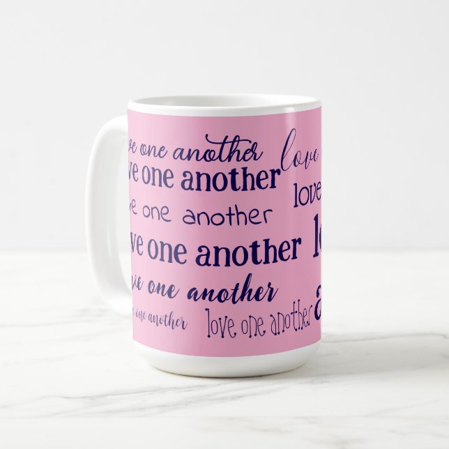 Älska varandra  kaffemugg (Framsida vänster)