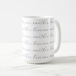 Älska varandra kaffemugg