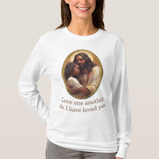 Älska varandra kristen t shirt (Framsida)