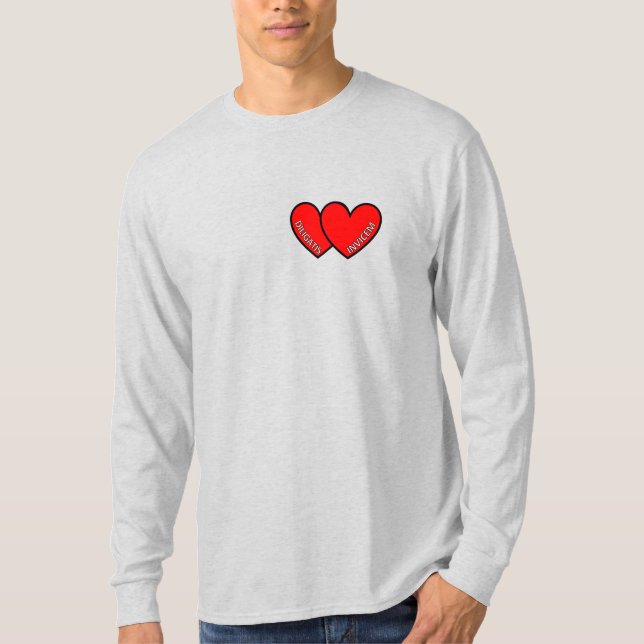 ÄLSKA VARANDRA Mäns långärmad t-shirt (Framsida)