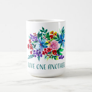Älska Varandra Phoebe Blommig Inspirerande Kaffemugg