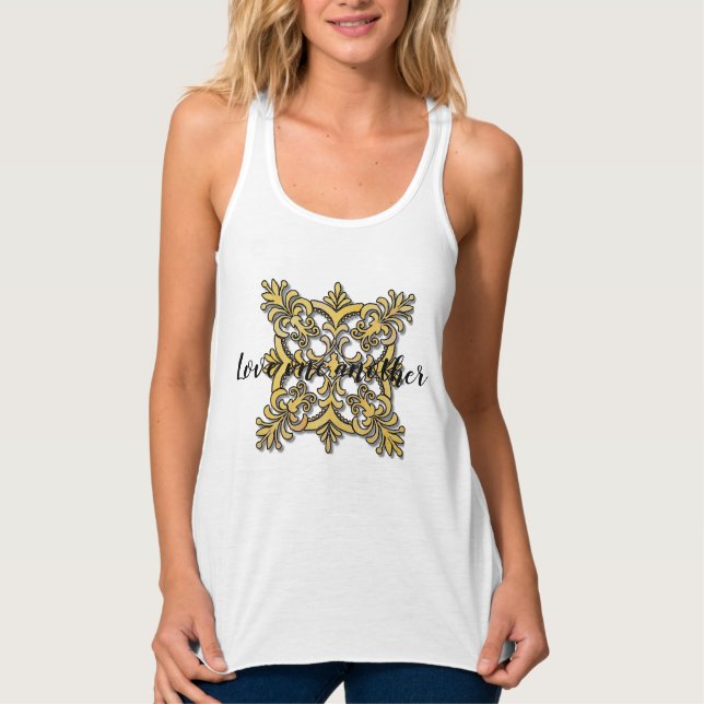 Älska varandra  tank top linne med racerback  (Framsida)
