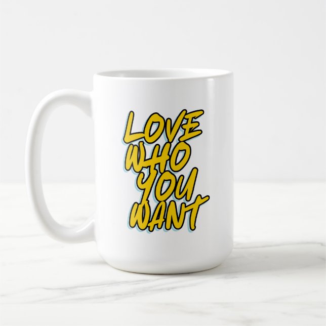 ÄLSKA VEM DU VILL KAFFEMUGG (Vänster)