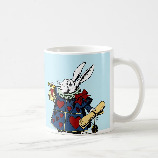 Älska vitkaninen Alice i underland Kaffemugg (Höger)