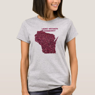 Älska Wisconsin Cranberries T Shirt