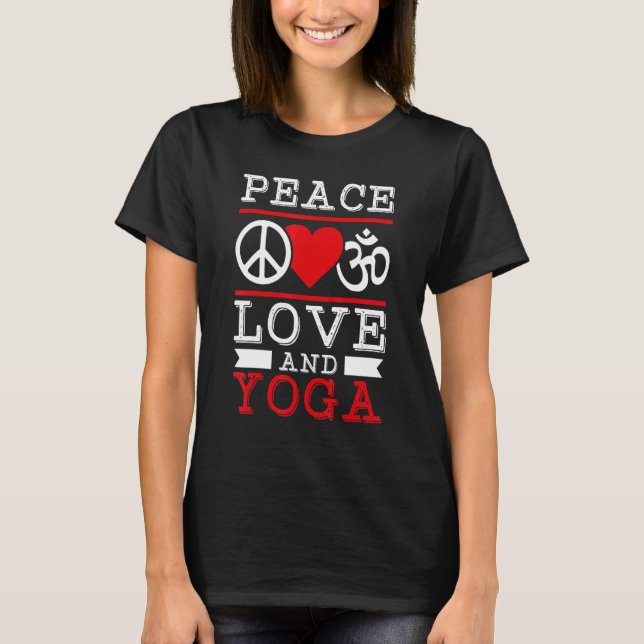 Älska Yoga T Shirt (Framsida)