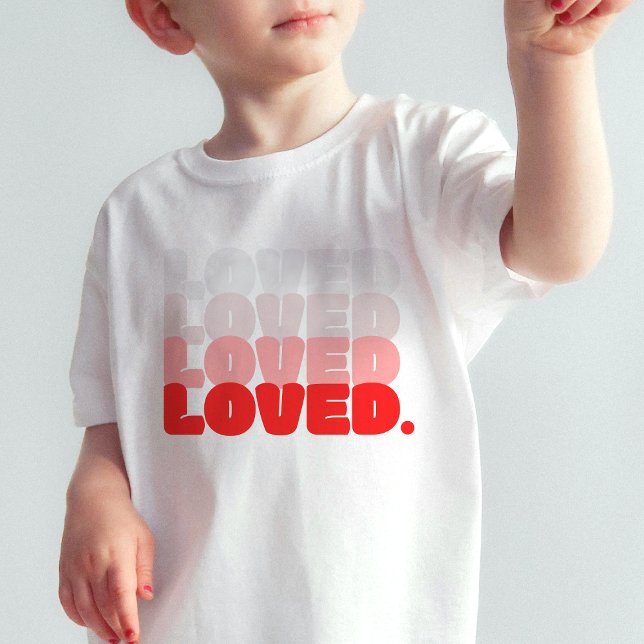Älskad - Alla hjärtans dag t-shirt för barn (Baby Gifts,Gifts for Boys,Gifts for Girls,Gifts for Kids,Valentine Day Gifts,Gifts, Bible Verse)