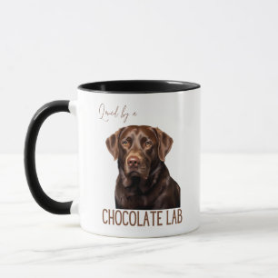 Älskad av en chokladlabrador hundmamma hundpappa mugg