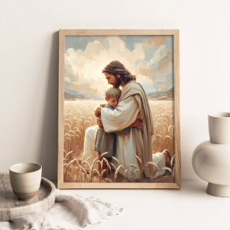 Älskad av Jesus, Kristen konst, Jesus och pojken, Poster
