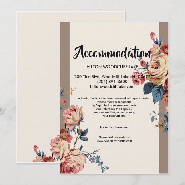 älskad inkvartering inbjudningar (Fram/baksida)