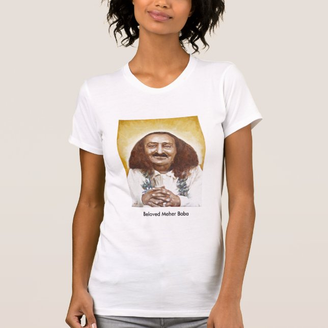 Älskad Meher Baba T Shirt (Framsida)