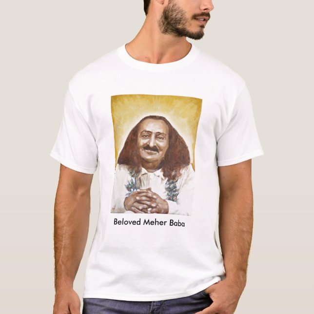 Älskad Meher Baba Tee Shirt (Framsida)