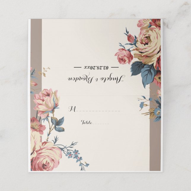 älskad placeringskort (Utvändigt utvikt)