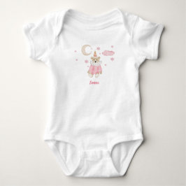 Älskad rosa teddybjörn, måne och stjärnor t shirt
