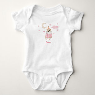 Älskad rosa teddybjörn, måne och stjärnor t shirt