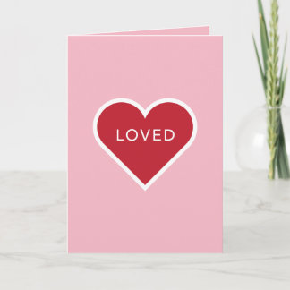 ÄLSKAD valentin kort