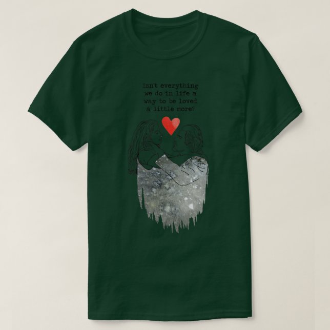 Älskade lite mer före soluppgången t shirt (Design framsida)