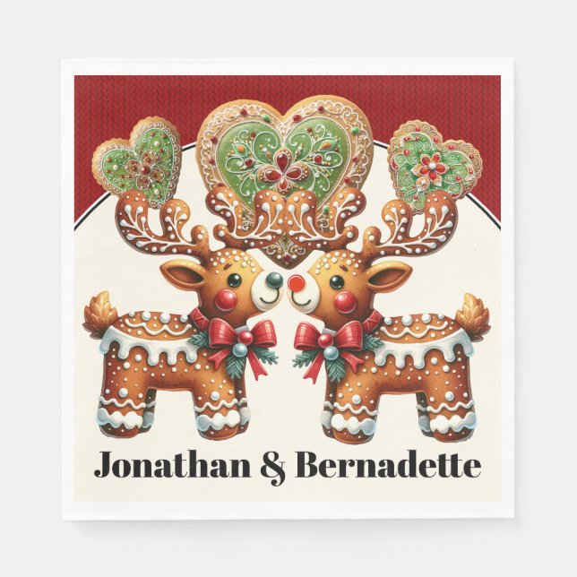 Älskade renar kärlek pappersservett (Framsidan)