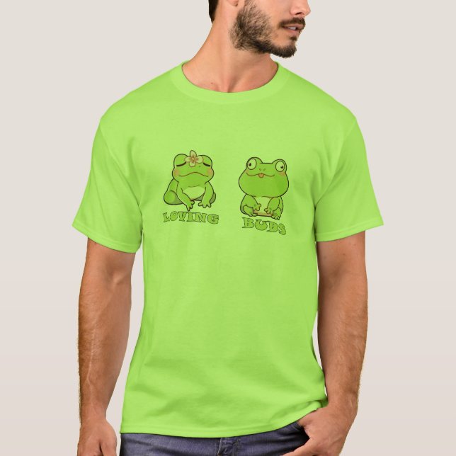 älskande grodknoppar t shirt (Framsida)