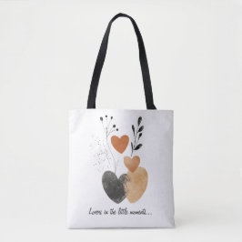 Älskande i de små stunderna - Boho kärlek Totebag Tygkasse