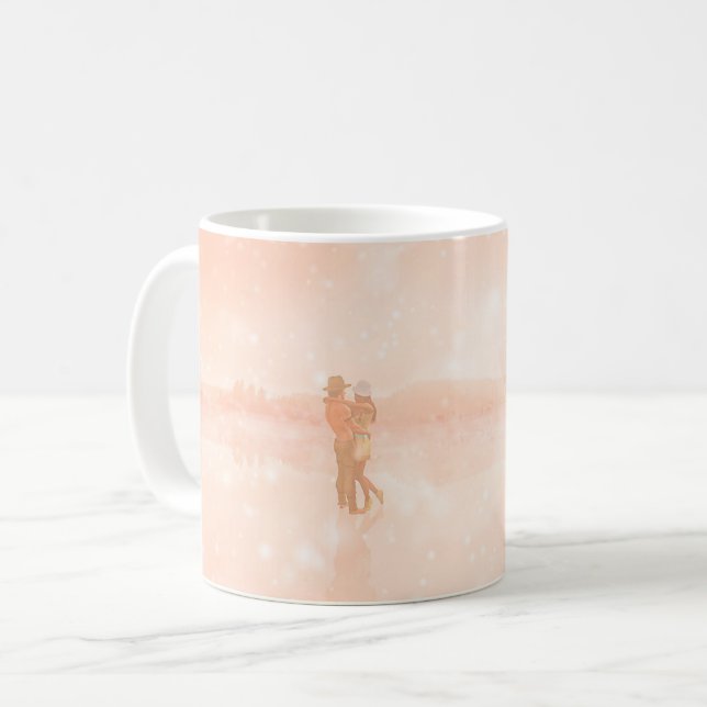 Älskande på en frusen damm         kaffemugg (Framsida vänster)