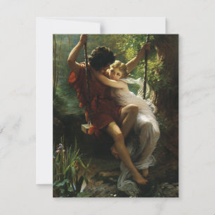 Älskande på en gunga. Vår av Pierre Auguste Cot
