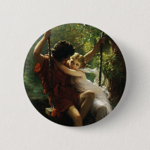 Älskande på en gunga. Vår av Pierre Auguste Cot Knapp