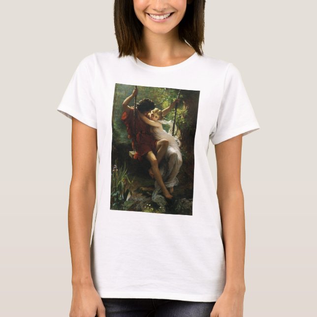 Älskande på en gunga. Vår av Pierre Auguste Cot Tröja (Framsida)